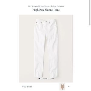 Abercrombie & Fitch high rise skinny jeans